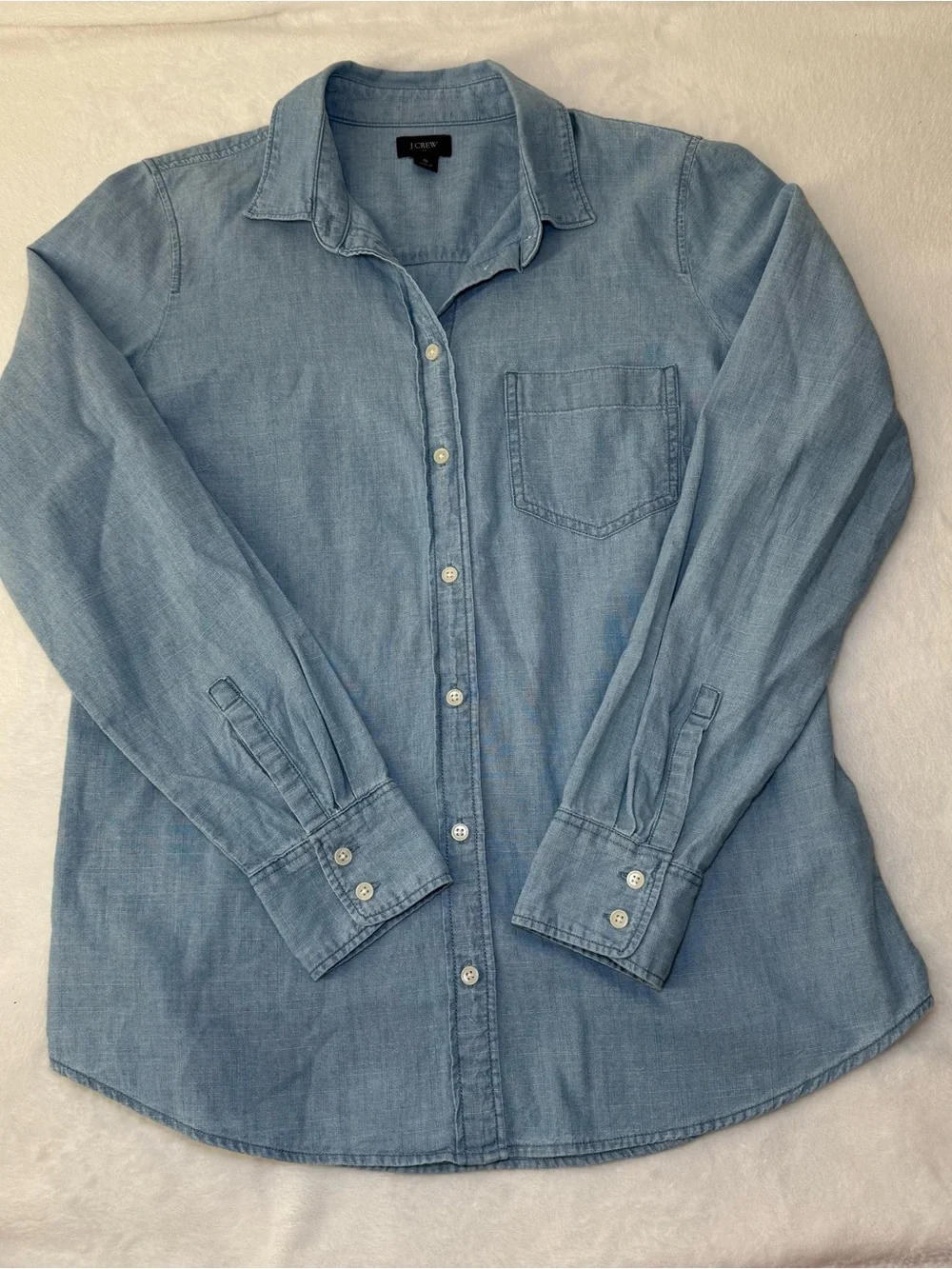 J. Crew Light Blue Chambray Button-Down Shirt
